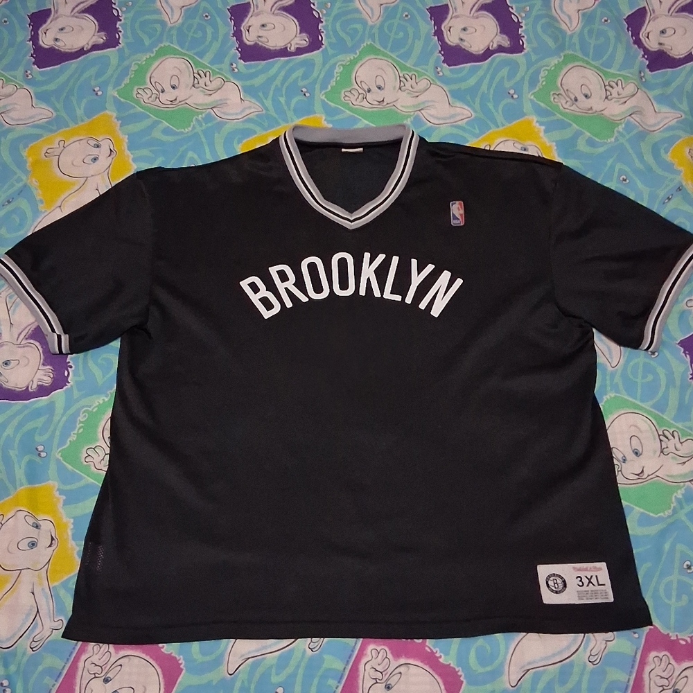 Mitchell & Ness Brooklyn Nets Football Jersey Shirt Vintage